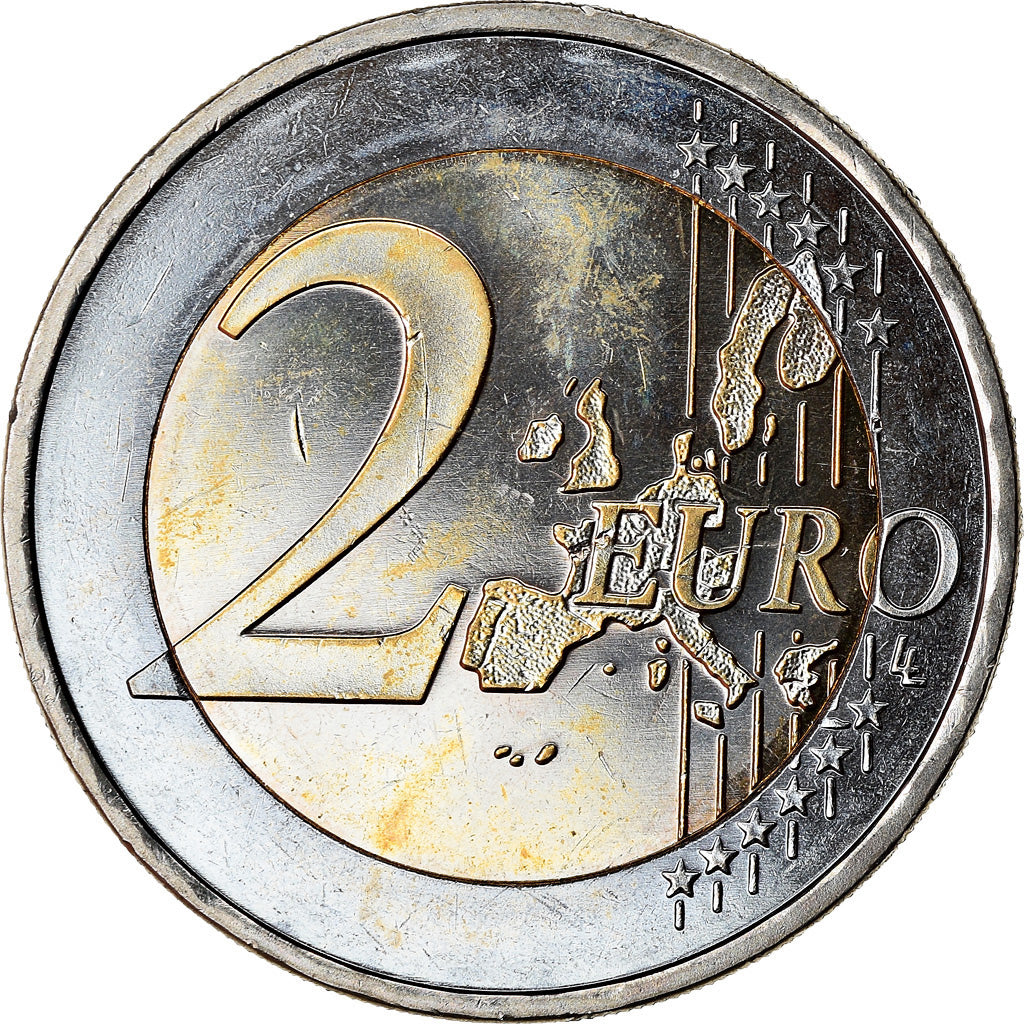 GERMANY - FEDERAL REPUBLIC, 2 Euro, 2002, MS(63), Bi-Metallic, KM:214