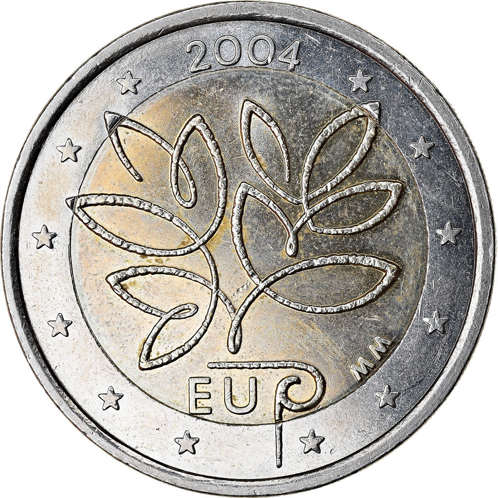 Finland, 2 Euro, EU expansion, 2004, MS(60-62), Bi-Metallic, KM:114