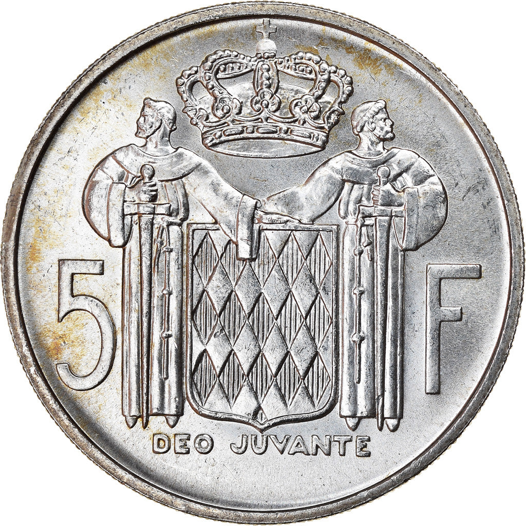 Monnaie, Monaco, Rainier III, 5 Francs, 1960, SUP, Argent, Gadoury:MC 152