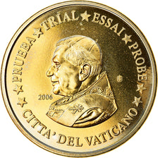 Vatican, 50 Euro Cent, 2006, unofficial private coin, MS(65-70), Brass