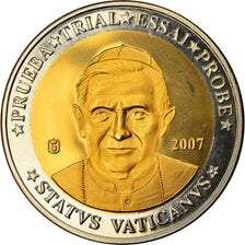 Vatican, 10 Euro, 2007, unofficial private coin, MS(65-70), Bi-Metallic