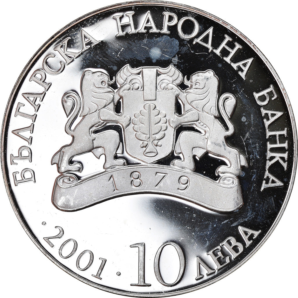 Münze, Bulgarien, 10 Leva, 2001, Sofia, Proof, UNZ, Silber, KM:246