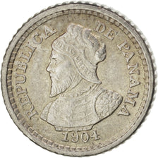 PANAMA, 2-1/2 Centesimos, 1904, KM #1, MS(63), Silver, 10, 1.24