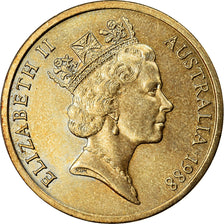 Coin, Australia, Elizabeth II, 5 Dollars, 1988, EF(40-45), Aluminum-Bronze