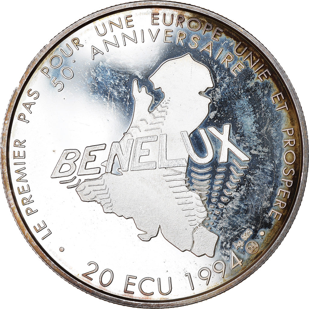 Coin, Luxembourg, 20 ECU, 1994, Proof, MS(60-62), Silver