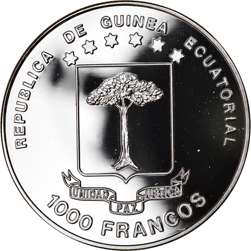 Coin, Equatorial Guinea, 100ème anniversaire de l'association du chocolat, 1000