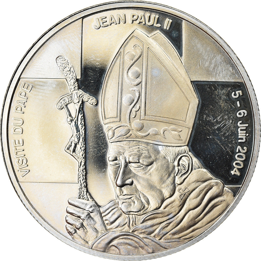 Coin, CONGO, DEMOCRATIC REPUBLIC, Jean-Paul II, 5 Francs, 2004, Proof, MS(63)