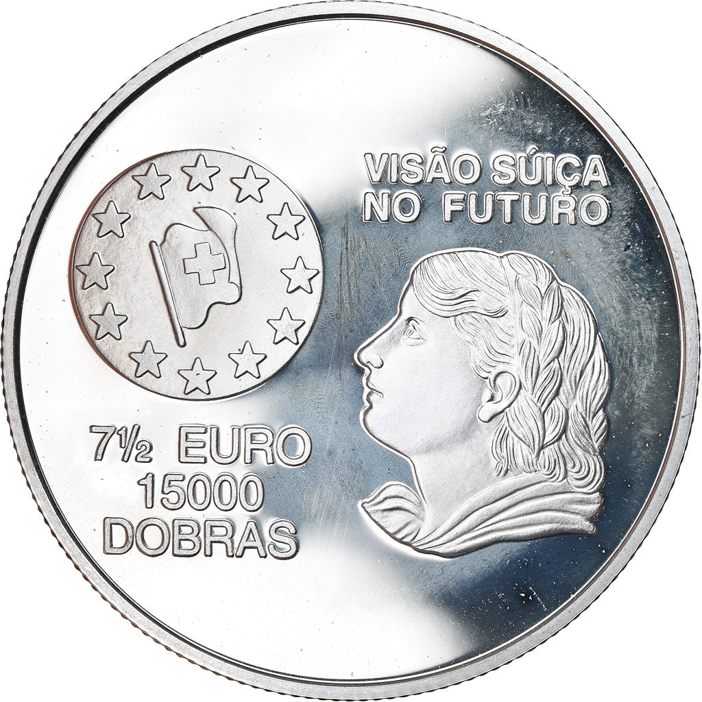Coin, SAINT THOMAS & PRINCE ISLAND, 15000 Dobras-7.5 Euro, 1997, Proof