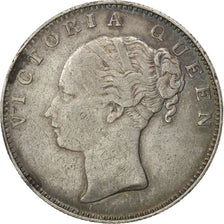 Moneta, INDIA - BRITANNICA, Victoria, Rupee, 1840, Bombay, BB, Argento, KM:457.3