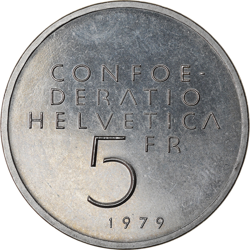 Coin, Switzerland, 5 Francs, 1979, Bern, AU(55-58), Copper-nickel, KM:58