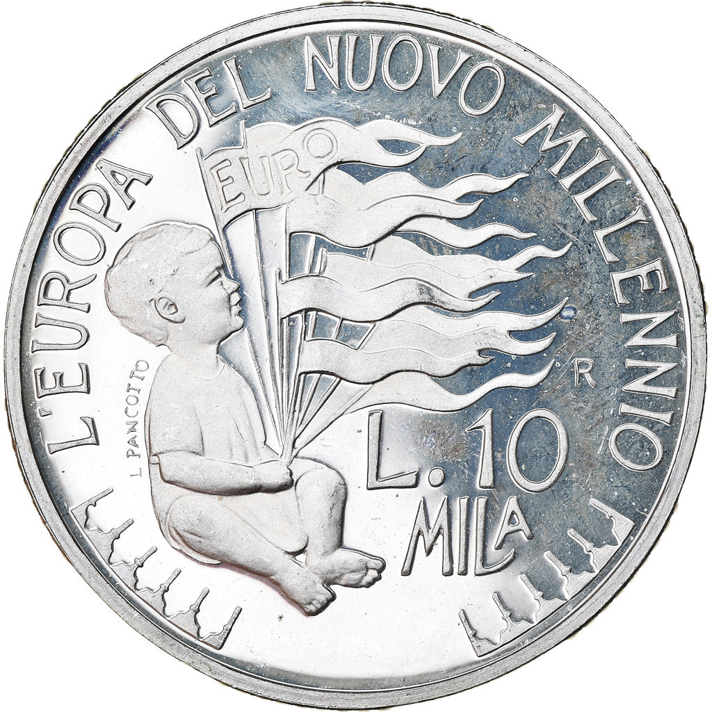 Coin, San Marino, 10000 Lire, 1998, Rome, MS(63), Silver, KM:387