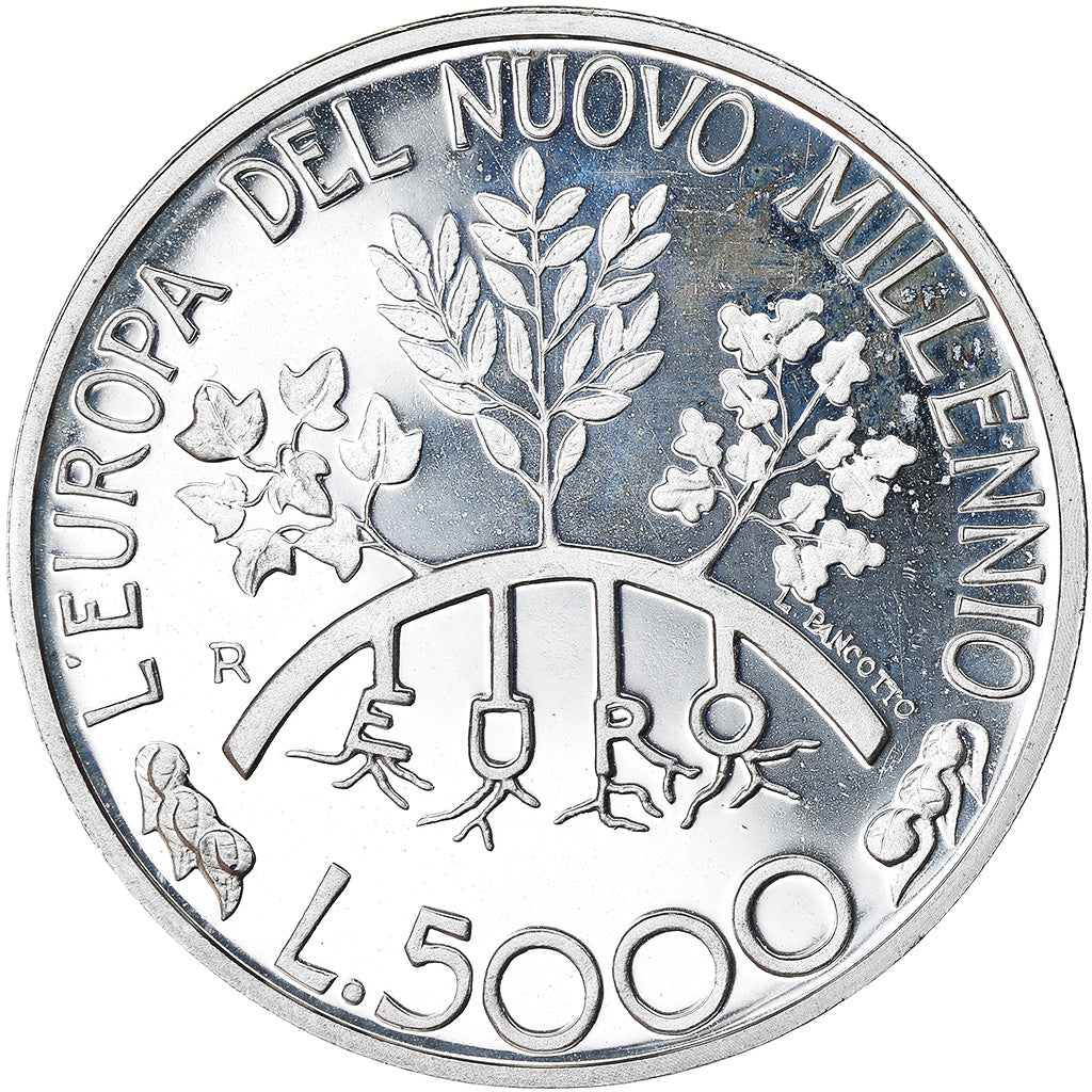 Coin, San Marino, 5000 Lire, 1998, Rome, MS(63), Silver, KM:386