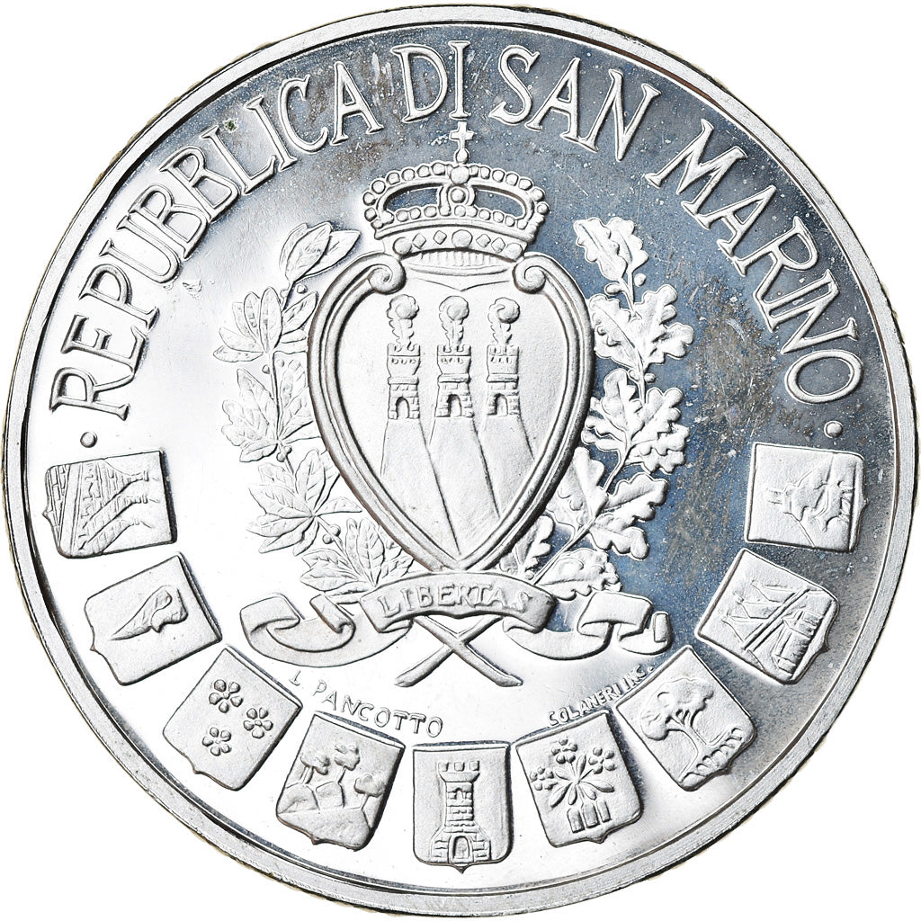 Coin, San Marino, 10000 Lire, 1997, Rome, Proof, MS(63), Silver, KM:372