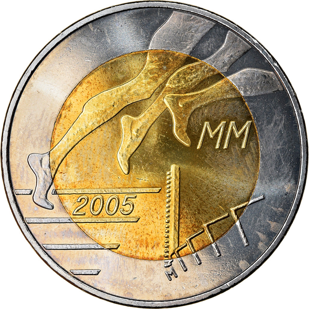 Finland, 5 Euro, 10th Anniversary - IAAF World Championships in Athletics, 2005