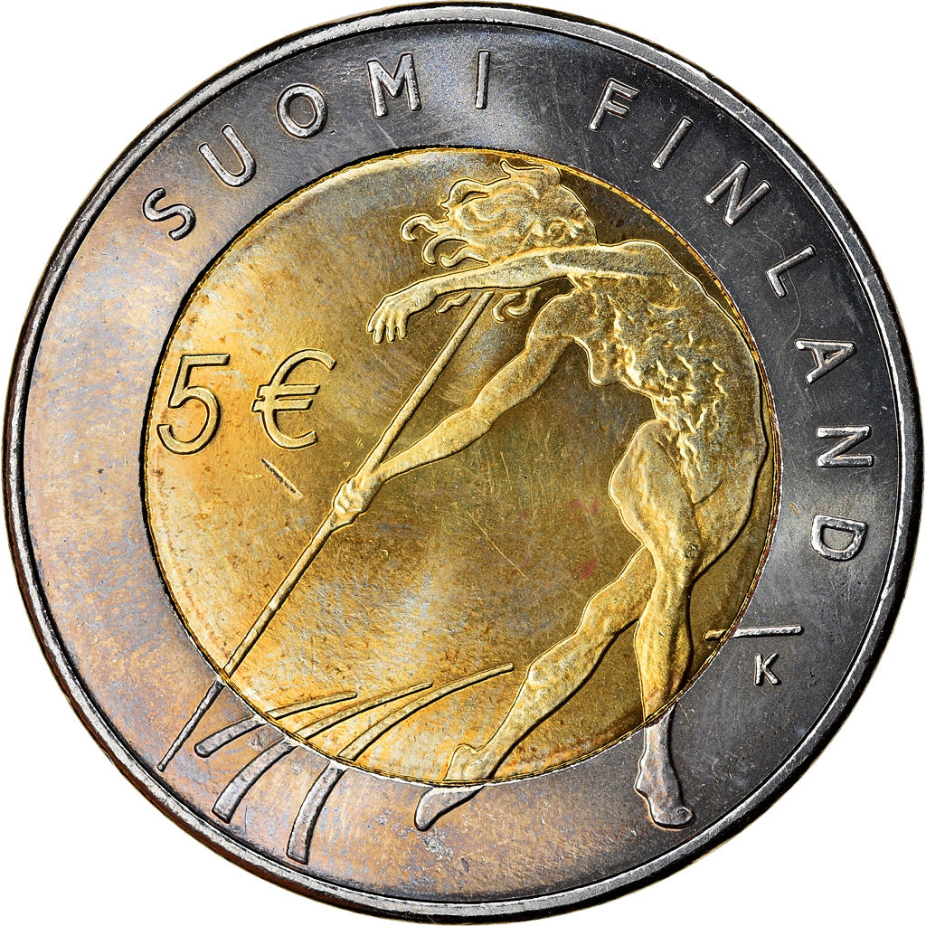 Finland, 5 Euro, 10th Anniversary - IAAF World Championships in Athletics, 2005