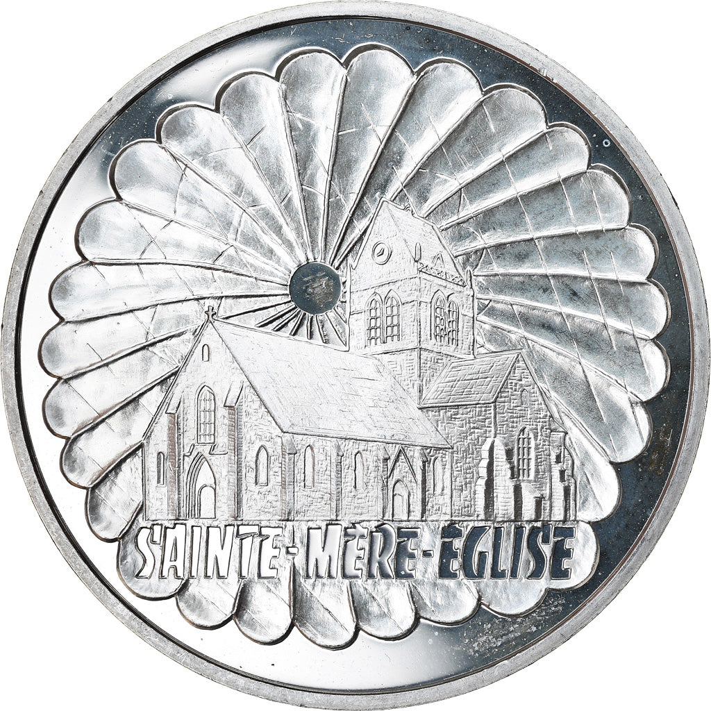 Coin, France, Sainte-Mère-Eglise, 100 Francs, 1994, Paris, BE, MS(63), Silver