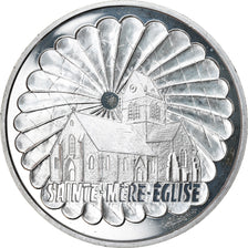 Coin, France, Sainte-Mère-Eglise, 100 Francs, 1994, Paris, BE, MS(63), Silver
