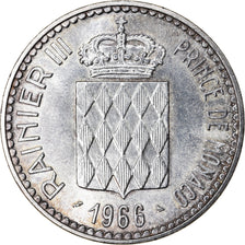 Moneta, Monaco, Rainier III, 10 Francs, 1966, BB+, Argento, KM:146