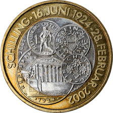 Coin, Austria, 50 Schilling, 2001, Vienna, MS(63), Bi-Metallic, KM:3076