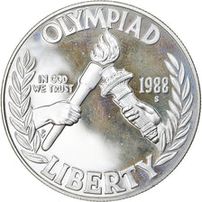 Coin, United States, Dollar, 1988, U.S. Mint, San Francisco, AU(55-58), Silver