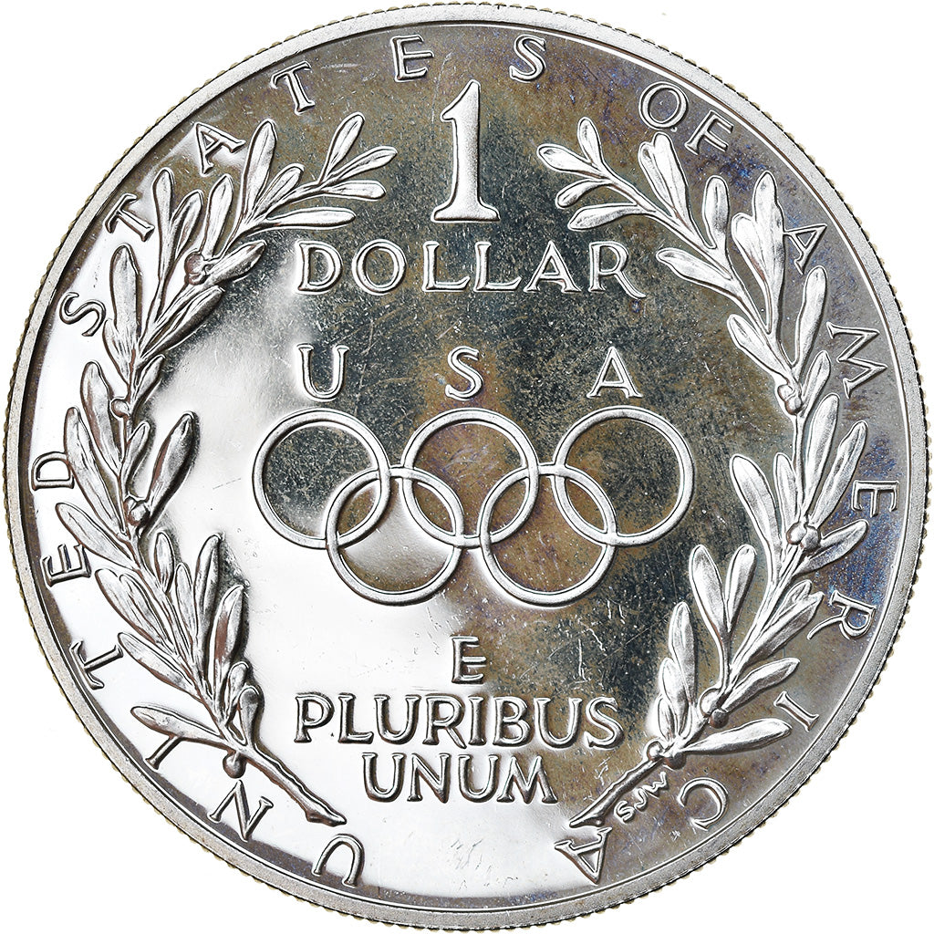 Coin, United States, Dollar, 1988, U.S. Mint, San Francisco, AU(55-58), Silver