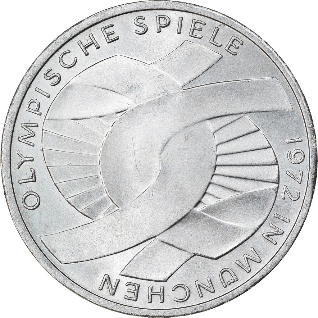 Moneta, Niemcy - RFN, 10 Mark, 1972, Hambourg, MS(60-62), Srebro, KM:131