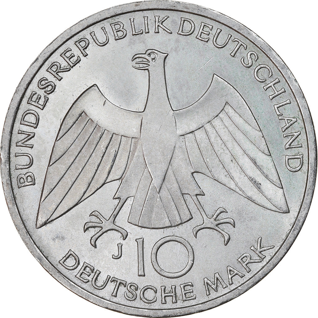 Moneta, Niemcy - RFN, 10 Mark, 1972, Hambourg, MS(60-62), Srebro, KM:131