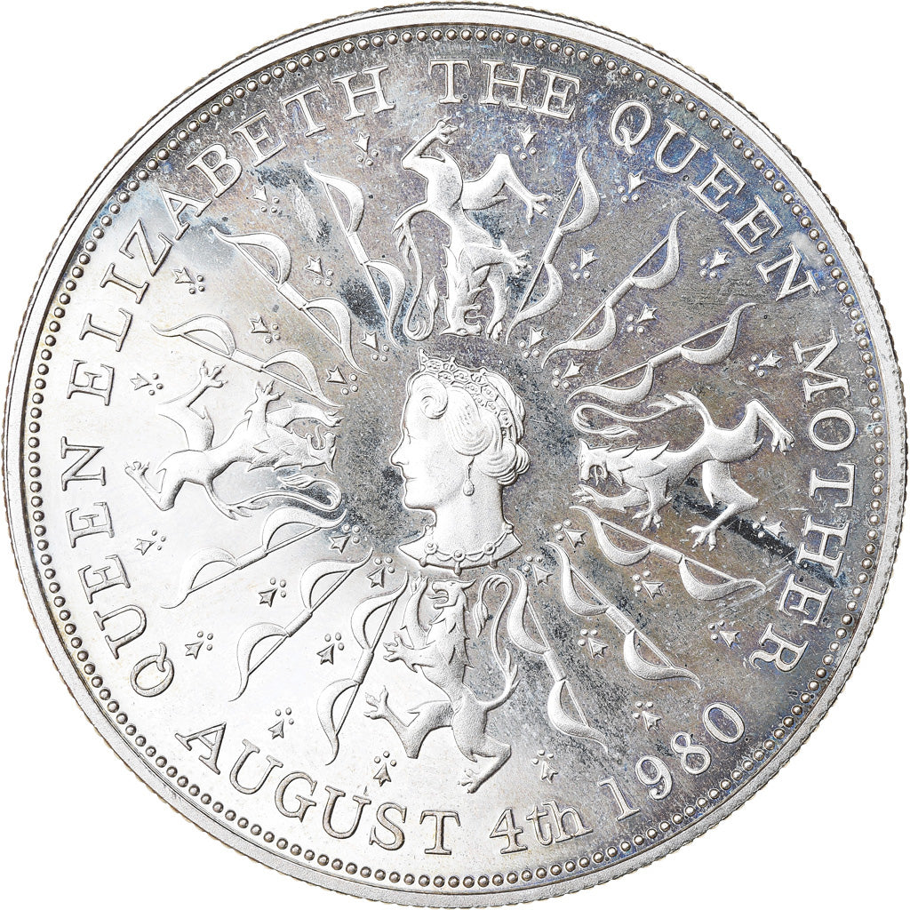 Coin, Great Britain, Elizabeth II, 25 New Pence, 1980, Proof, AU(55-58), Silver