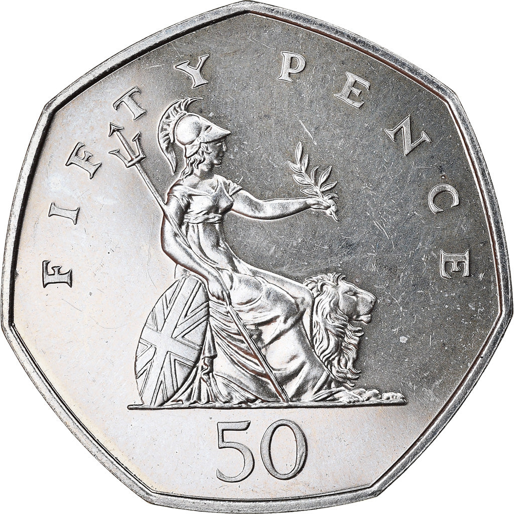 Moneta, Gran Bretagna, Elizabeth II, 50 Pence, 1998, SPL, Rame-nichel, KM:991