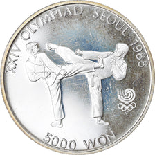 Coin, KOREA-SOUTH, 5000 Won, 1987, Proof, AU(55-58), Silver, KM:66