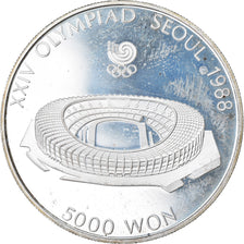 Coin, KOREA-SOUTH, 5000 Won, 1987, Proof, AU(55-58), Silver, KM:60