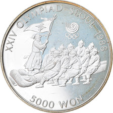 Coin, KOREA-SOUTH, 5000 Won, 1986, Proof, AU(55-58), Silver, KM:55