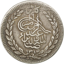AFGHANISTAN, Rupee, 1897, Kabul, KM #819.1, EF(40-45), Silver, 9.15
