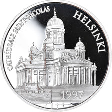 Coin, France, Cathédrale Saint-Nicolas d'Helsinki, 100 Francs-15 Euro, 1997