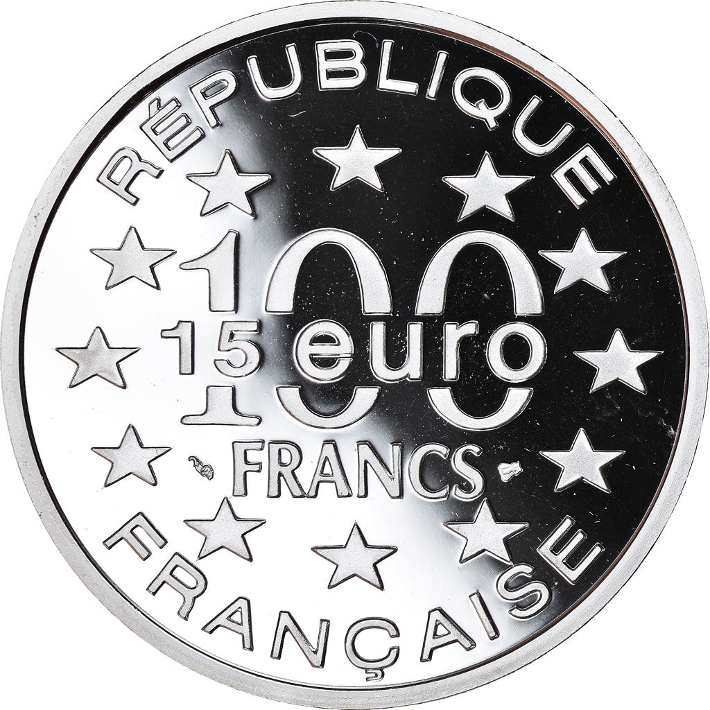 Moeda, França, Cathédrale Saint-Nicolas d'Helsinki, 100 Francs-15 Euro, 1997