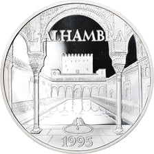 Coin, France, L'Alhambra, 100 Francs-15 Ecus, 1995, BE, MS(65-70), Silver
