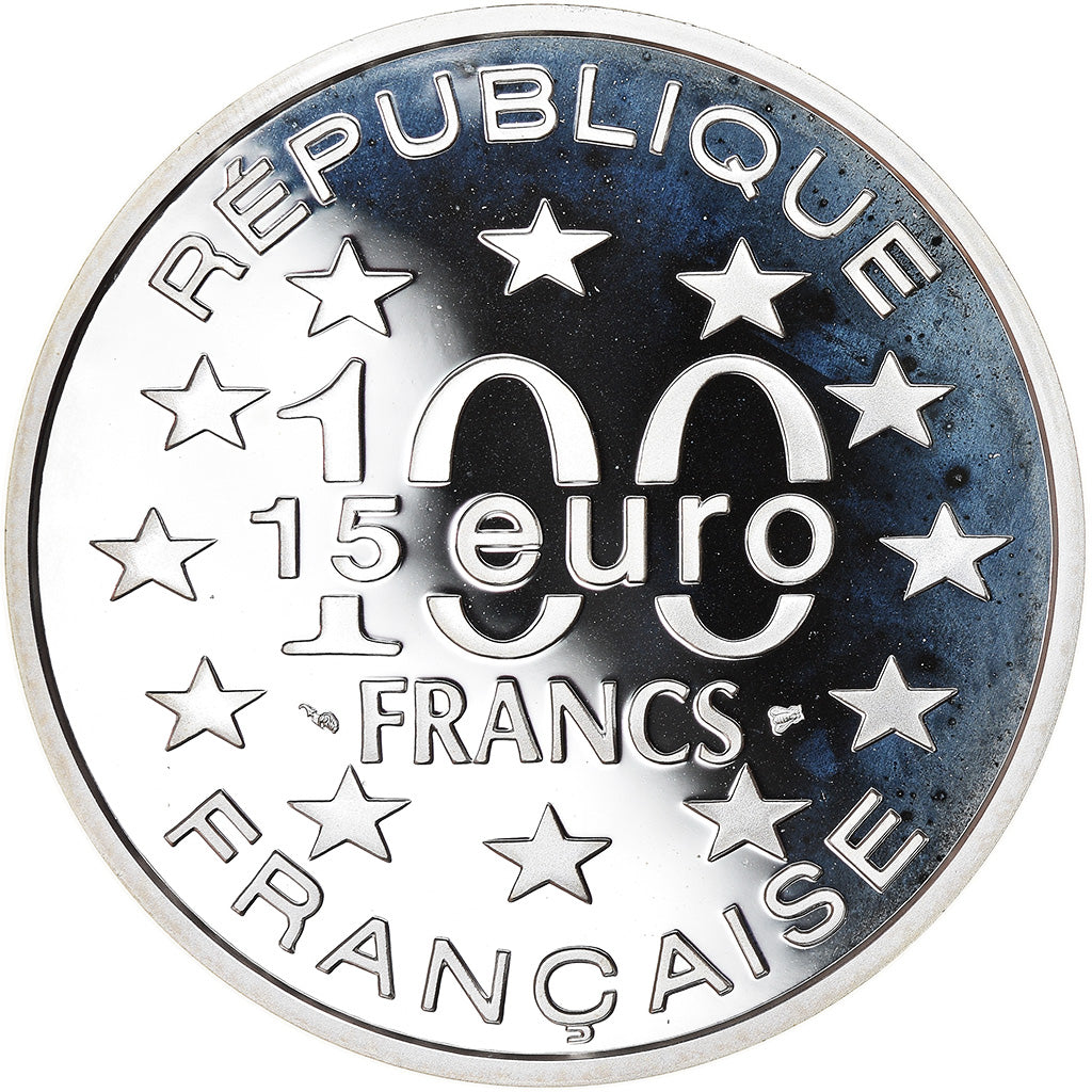 Munten, Frankrijk, Grand'Place de Bruxelles, 100 Francs-15 Euro, 1996, BE, FDC