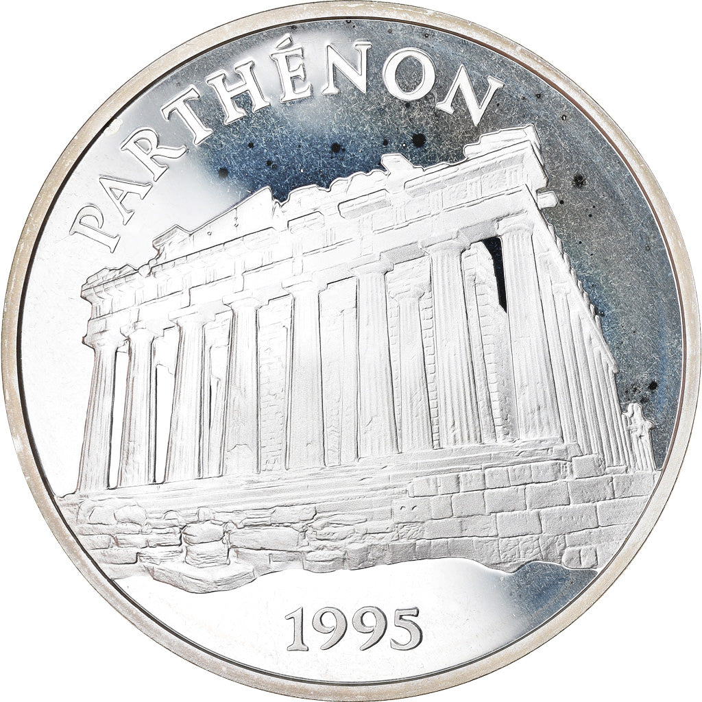 Munten, Frankrijk, Parthénon, 100 Francs-15 Ecus, 1995, BE, FDC, Zilver