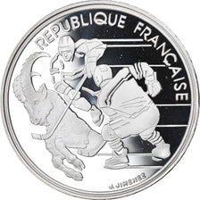 Munten, Frankrijk, Hockey players, 100 Francs, 1991, BE, FDC, Zilver, KM:993