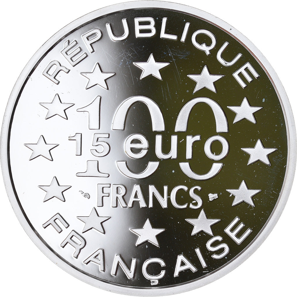 Moneta, Francja, La petite sirène de Copenhague, 100 Francs-15 Euro, 1997