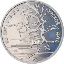 Monnaie, Russie, Bataille de Kursk, 3 Roubles, 1993, Saint-Petersburg, Proof