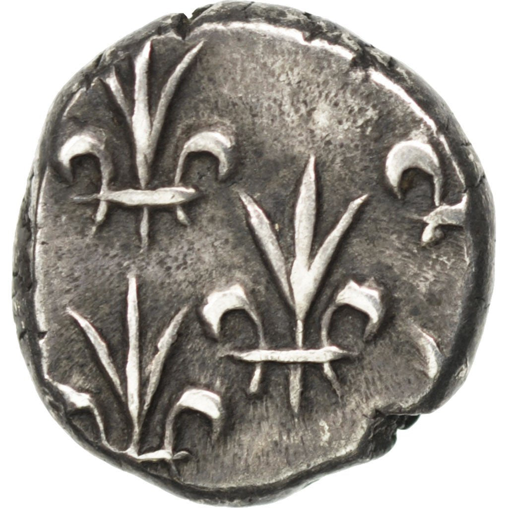 INDIA-FRENCH, 2 Fanon, KM #49, AU(55-58), Silver, 14-15, Lecompte #27, 3.02