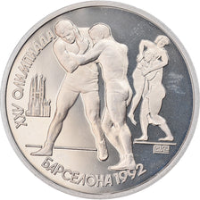 Monnaie, Russie, JO 1992 Lutte, Rouble, 1991, Saint-Petersburg, Proof, SPL