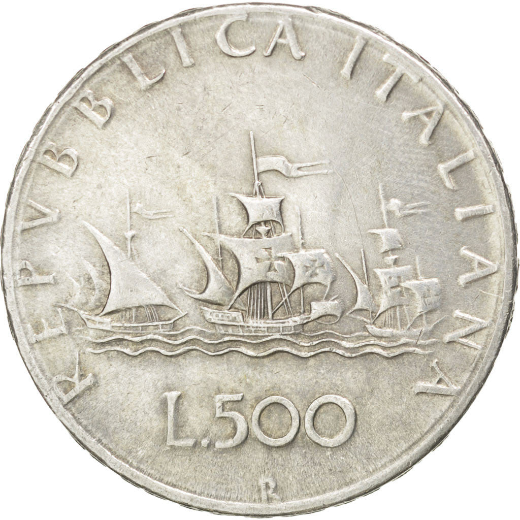 ITALY, 500 Lire, 1965, Rome, KM #98, EF(40-45), Silver, 29.3, 11.02