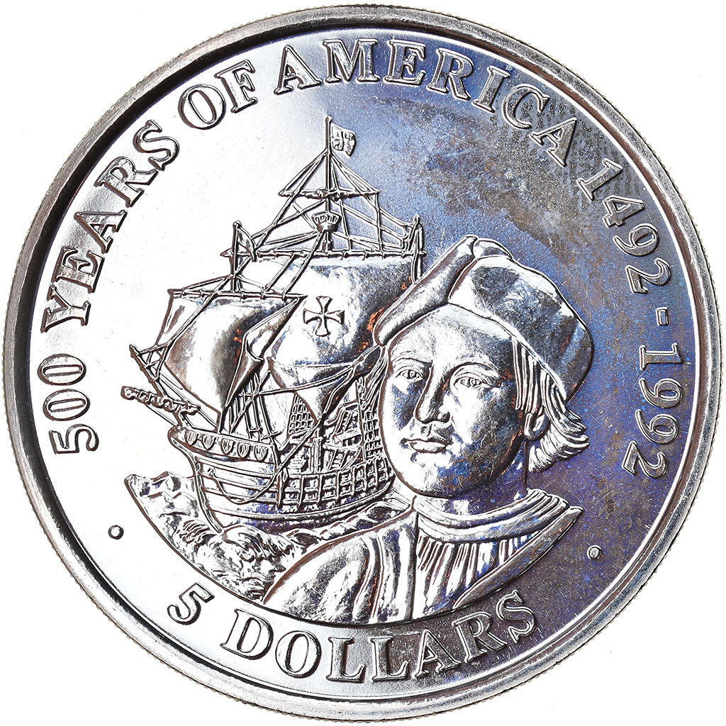 Coin, Cook Islands, Elizabeth II, 5 Dollars, 1991, Franklin Mint, AU(55-58)