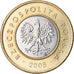 Moeda, Polónia, 2 Zlote, 2008, Warsaw, AU(55-58), Bimetálico, KM:283