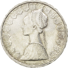 Coin, Italy, 500 Lire, 1965, Rome, AU(55-58), Silver, KM:98