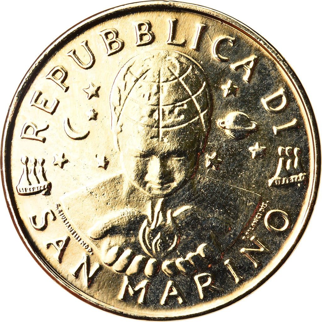 Coin, San Marino, 10 Lire, 2000, Rome, MS(63), Aluminum, KM:399