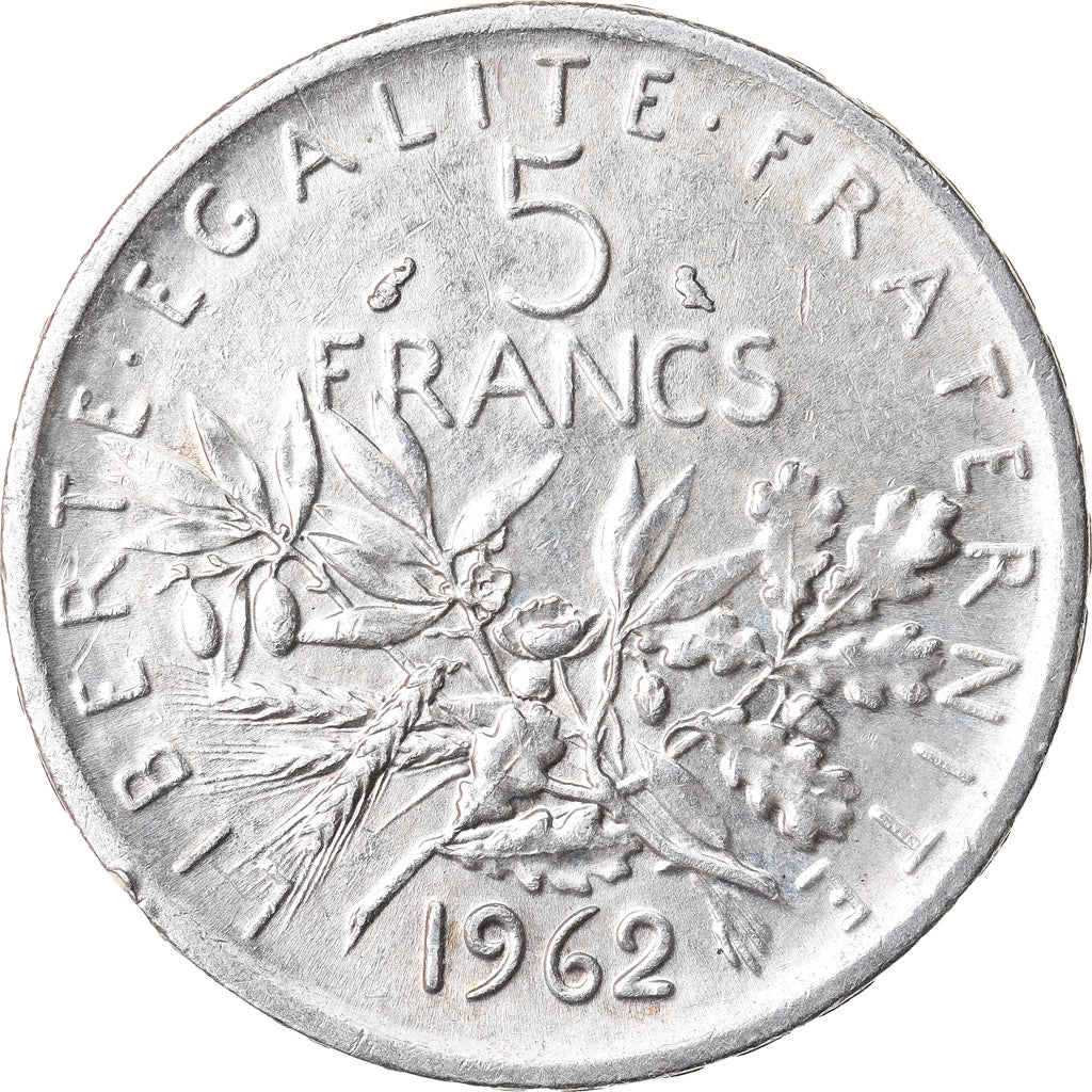 Coin, France, Semeuse, 5 Francs, 1962, Paris, EF(40-45), Silver, KM:926
