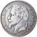 Moneda, Francia, Napoléon III, 5 Francs, 1869, Strasbourg, BC+, Plata